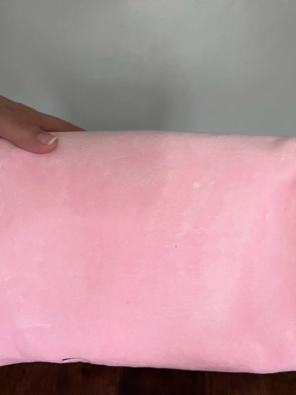 Juicy Couture Pink Plush Embroidered 'Juicy' Cosmetic Bag with Crystal Accents - Picture 4 of 5